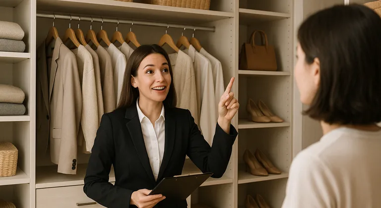 Efficient reach-in closets designed for small space storage solutions